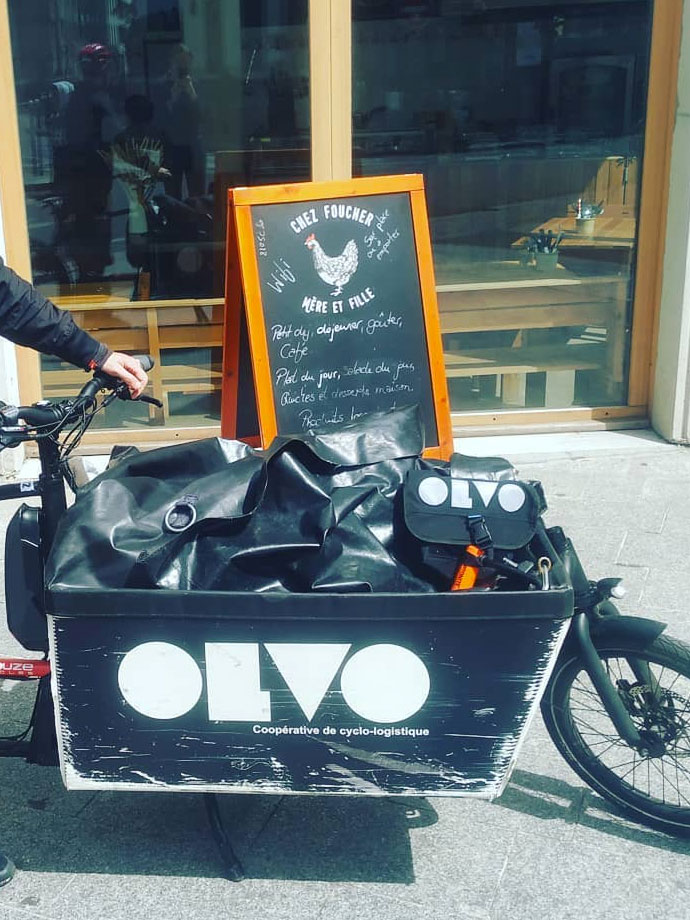 Chez Foucher Catering livré par Olvo